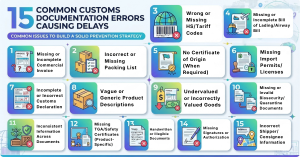 15 Documents error that cause customs delays