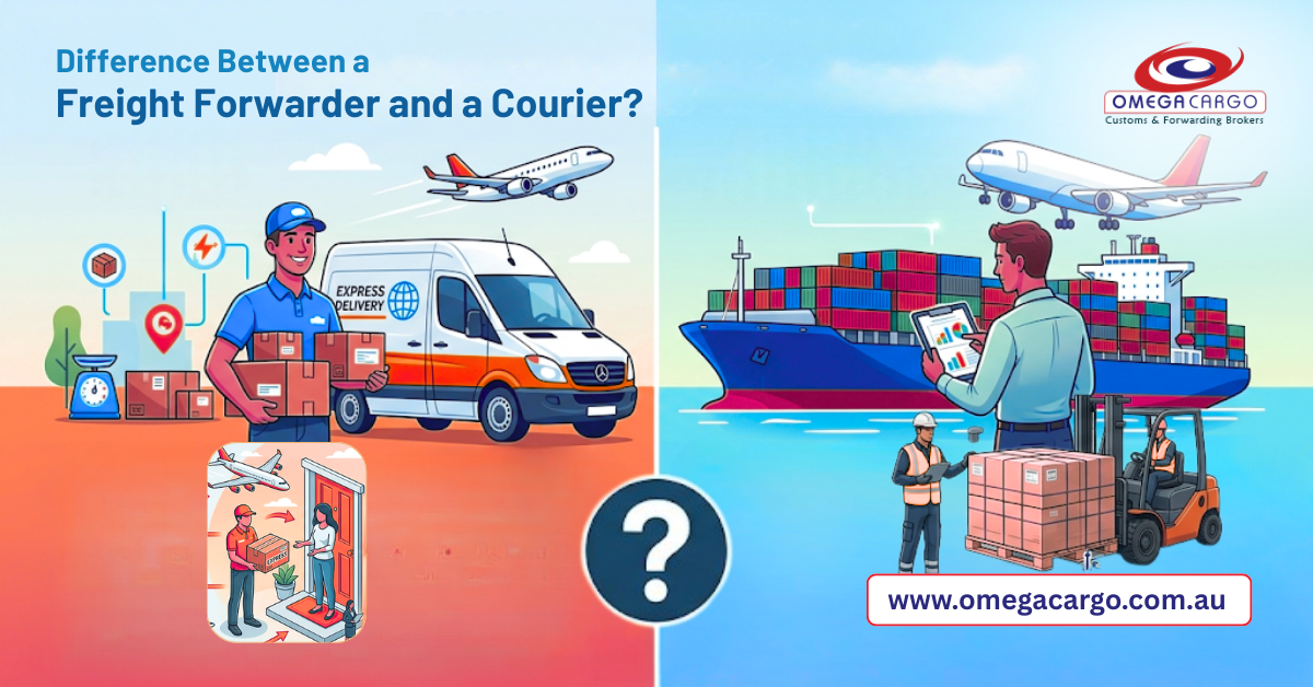 Difference Between a Freight Forwarder and a Courier - Omega Cargo